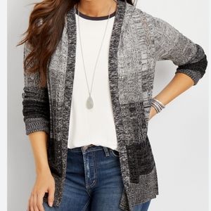 Maurices Ombre hooded knit cardigan